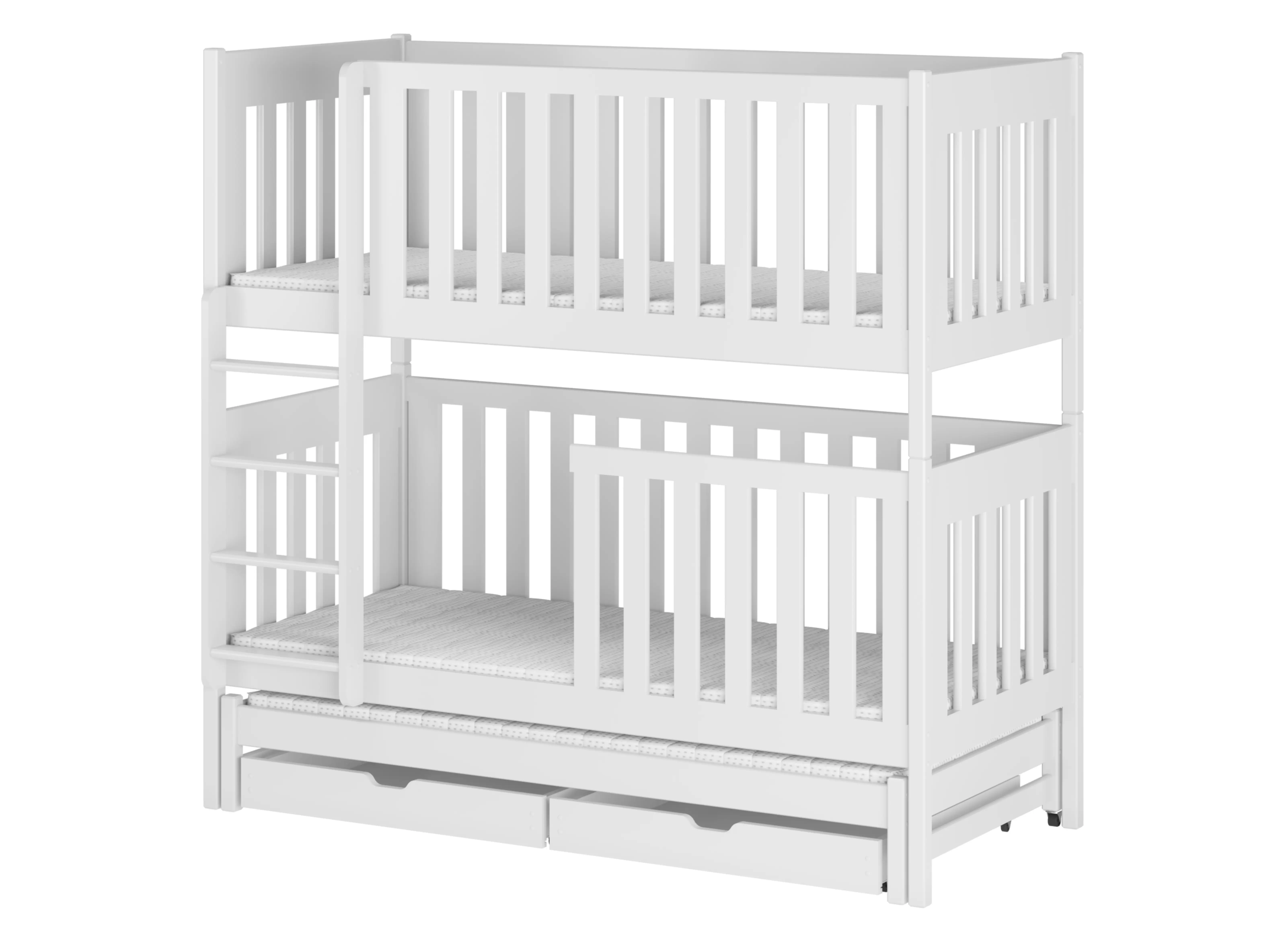 EMILKA 80x180 białe łóżko piętrowe Lano Meble